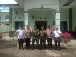Kapolsek Binjai Kota Dan Kapolsek Binjai Barat Menghadiri kunjungan kerja Dandim 0203 Langkat Letkol Inf.M.Eko Prastiyo ke Koramil 01 Binjai barat /Kota