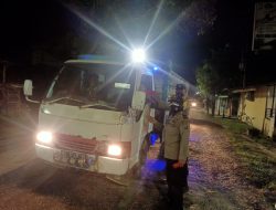 Kanit Binmas Iptu Fatmiatun Pimpin Kegiatan Operasi Yustisi Malam