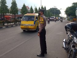 Personil Binjai Timur laksanakan Pos Padat Pagi