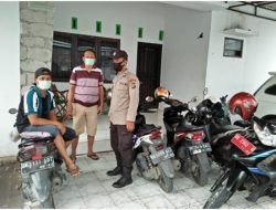 Bhabinkamtibmas Kelurahan Mencirim Sambangi Kantor Desa Binaan