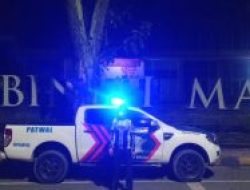 Sat Lantas Polres Binjai Laksanakan Blue Light Patrol Antisipasi Balap Liar