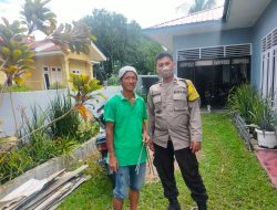Rutin Sambang Desa Bhabinkamtibmas Polsek Binjai Barat Jaga Kondusifitas Kamtibmas di Wilayah Binaan