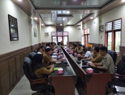 KABAG OPS POLRES BINJAI HADIRI RAPAT KOORDINASI LINTAS SEKTORAL BERSAMA OPD DAN PEMKO BINJAI  DALAM RANGKA MENYAMBUT HUT RI KE 77 DI KOTA BINJAI