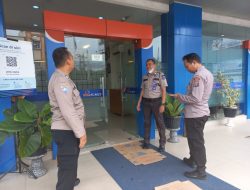 Banit Binkamsa Sat Binmas Sambangi Satpam Bank Sumut Cabang Binjai
