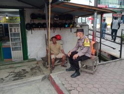 PANTAU SITUASI KAMTIBMAS, BHABINKAMTIBMAS LAKUKAN SAMBANG DESA BINAAN