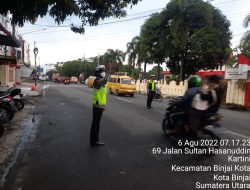 Sat Lantas Polres Binjai Giat Gatur Pagi Di Ruas Jalan Rawan Macet