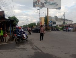 Polsek Binjai Timur Gelar Personil Di Sejumlah Titik Persimpangan Antisipasi Gangguan Kamseltibcarlantas