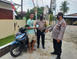 Polsek Binjai Utara Gelar Ops Yustisi Pada Pagi Hari Sasaran Masyarakat Pengguna Jalan