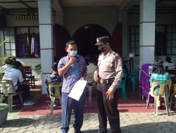 BERI RASA AMAN DAN NYAMAN SAAT IBADAH MINGGU, POLSEK BINJAI SELATAN LAKUKAN PAM
