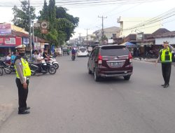Antisipasi Gangguan Kamseltibcarlantas, Anggota Polsek Binjai Selatan Rutin Pengaturan Lalin Pagi