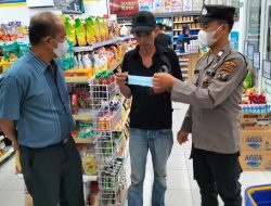 Polsek Binjai Selatan Himbau warga untuk pakai masker saat keluar rumah