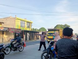 GIAT RUTIN ANGGOTA POLSEK BINJAI UTARA GIATKAN GATUR LALIN PAGI