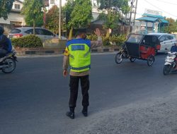 Polsek Binjai Timur Tempatkan Sejumlah Personil Dijalanan,Antisipasi Gangguan Kamseltibcarlantas