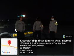 Antisipasi 3C, Balap Liar, Gemot Polsek Binjai Timur Gelar Patroli