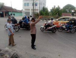Wujudkan Pelayanan Prima Polsek Binjai Timur Rutin Gelar Pengaturan Lalin Pagi