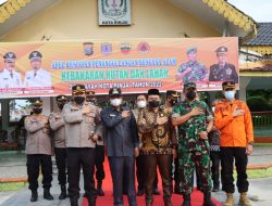 KAPOLRES BINJAI HADIRI KEGIATAN APEL KESIAPAN PENANGGULANGAN BENCANA ALAM, KEBAKARAN HUTAN DAN LAHAN DI WILAYAH KOTA BINJAI