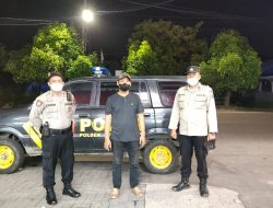Polsek Binjai Barat Operasi Yustisi Malam dan Berikan Imbauan Protokol Kesehatan
