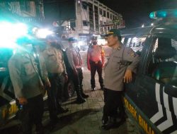 Jaga Situasi Kewilayahan Aman Kondusif Patroli R-4 Bersinggungan dan Gelar Operasi Yustisi Malam Hari