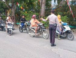 Kawal Aktivitas Masyarakat, Polsek Selesai Turun Ke Jalan