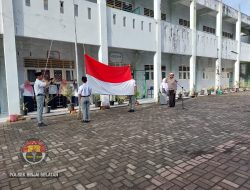 Hadir Sebagai Pembina Upacara, Kapolsek Sampaikan Pesan Kamtibmas