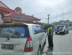 Satlantas Polres Binjai Imbau Masyarakat, Agar Patuh Terhadap Rambu Larangan Parkir