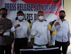 SAT NARKOBA POLRES BINJAI BONGKAR JARINGAN NARKOBA LINTAS PROVINSI ACEH-RIAU