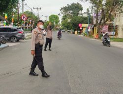 Polsek Binjai Barat Pos Padat Sore Antisipasi Kemacetan Di Jam Rawan
