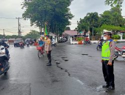 Polsek Binjai Kota Laksanakan Gatur Lalin, Antisipasi Gangguan Kamseltibcarlantas