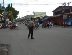 Antisipasi Kemacetan Arus Lalu Lintas Pos Padat Sore Polsek Binjai Selatan