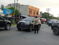 Pos Padat Sore Polsek Binjai Barat Polres Binjai Antipasi Kelancaran Arus Lalin