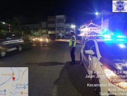 BLUE LIGHT PATROL MALAM HARI SAT LANTAS POLRES BINJAI JAGA KAMSELTIBCAR LANTAS YANG AMAN KONDUSIF