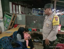 Ingatkan Warga Yang Tak Patuh Prokes Gelar Operasi Yustisi Malam Polsek Sei Bingai