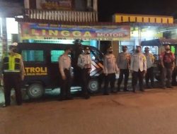 Patroli R-4 Bersinggungan Monitoring Perbatasan Jaga Situasi Kamtibmas Aman Kondusif