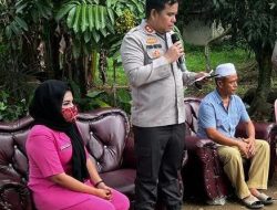 WUJUD KEPEDULIAN KAPOLRES BINJAI BERSAMA KETUA BHAYANGKARI TAKZIAH ATAS MENINGGALNYA ISTRI PERSONIL POLRES BINJAI