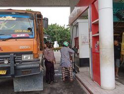 SASAR SPBU || BHABINKAMTIBMAS MONITORING ANTISIPASI PENIMBUNAN BBM BERSUBSIDI