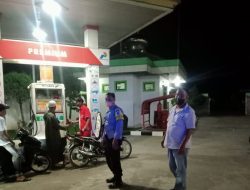 Patroli Di SPBU Kec. Selesai Antisipasi Gangguan Kamtibmas Dampak Penyesuaian Harga BBM