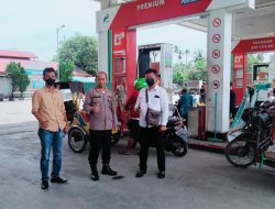 KAPOLSEK SELESAI CEK KETERSEDIAAN BBM DI SPBU PASCA PENETAPAN HARGA BBM OLEH PEMERINTAH