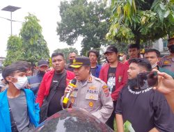 POLRES  BINJAI LAKSANAKAN PENGAMANAN UNRAS TOLAK KENAIKAN BBM