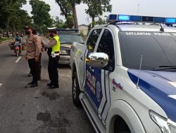 SAT LANTAS POLRES BINJAI BERSAMA POLSEK BINJAI TIMUR LAKSANAKAN PATROLI ANTISIPASI BALAP LIAR