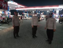 Personil Polsek Lakukan Patroli R-4 Rutin Monitoring Di Setiap SPBU Wilayah Binjai Timur