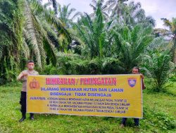 Bhabinkamtibmas Kelurahan Bandar Senembah Polsek Binjai Barat Terus Gencarkan Imbauan Cegah Karhutla di Wilayahnya, Ini yang Dilakukan