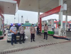 Antisipasi Penimbunan Pasca Kenaikan BBM, Polsek Binjai Patroli SPBU