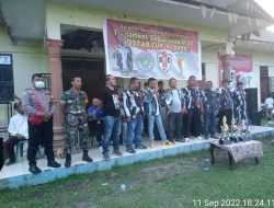 BHABINKAMTIBMAS BERSAMA BABINSA AMANKAN LAGA FINAL SEPAK BOLA BOSTAB CUP KE VI 2022