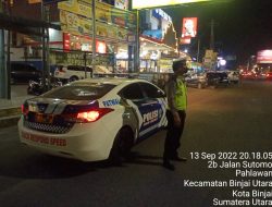 Unit Patroli Sat Lantas Polres Binjai Tingkatkan KRYD Antisipasi Gangguan Kamseltibcarlantas