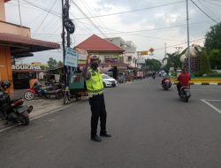 Giat Gatur Rutin Sore Polsek Binjai Kota Pastikan Kelancaran Arus Lalu Lintas