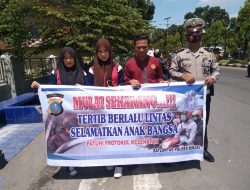 EDUKASI KE MASYARAKAT GIAT PENLING – PENLUH UNIT DIKYASA SAT LANTAS POLRES BINJAI DAN IMBAUAN PROTOKOL KESEHATAN