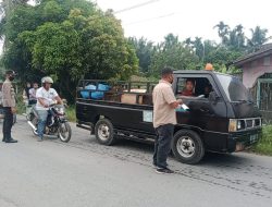 Operasi Yustisi Sore Hari Digelar Depan Mako Mapolsek Pencegahan Penyebaran Covid-19