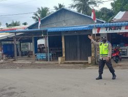 Pos Padat Sore Polsek Sei Bingai Pastikan Arus Lalu Lintas Aman Kondusif