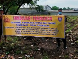 BHABINKAMTIBMAS KELURAHAN BANDAR SENEMBAH POLSEK BINJAI BARAT, SOSIALISASI CEGAH KARHUTLA DI DESA BINAAN NYA