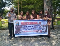 SOSIALISASI GIAT PENLING – PENLUH UNIT DIKYASA SAT LANTAS POLRES BINJAI DAN IMBAUAN PROTOKOL KESEHATAN